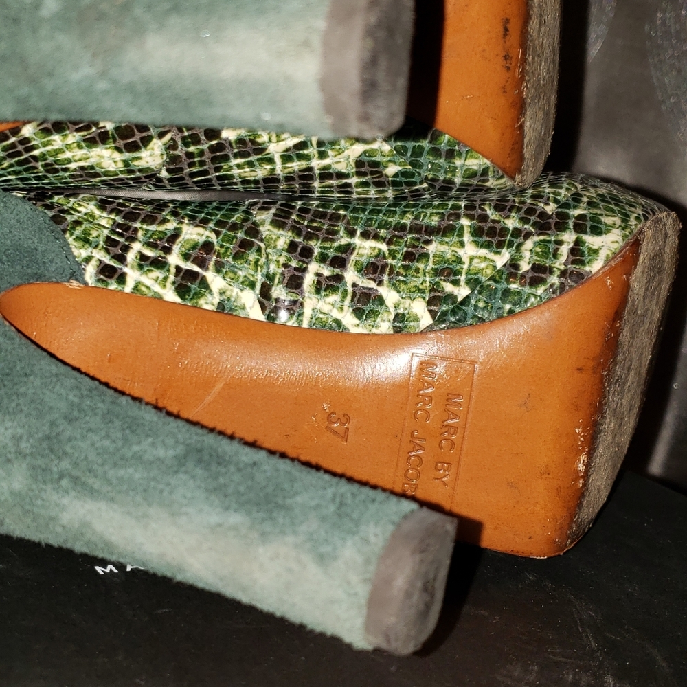 Marc By Marc Jacobs Suede/Python Print Pumps - image 6